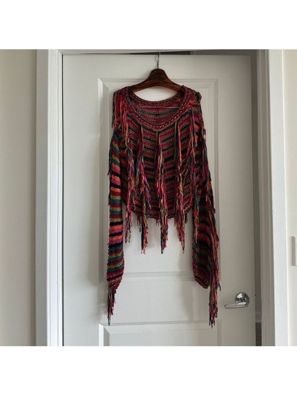 Farm Rio Colorful Stripes Knit Sweater - Picture 2 of 10